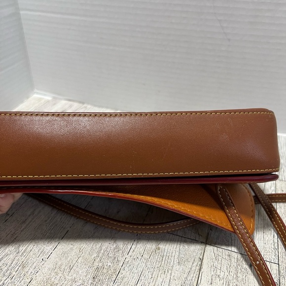 Vintage Coach Legacy Penny Purse Tan Leather Flap Crossbody Turnlock Convertable - Picture 8 of 15